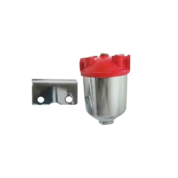 Racing Power Red Top Chrome Fuel Filter - Large RPC-R4295